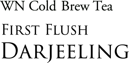 WN Cold Brew Tea First Flush Darjeeling