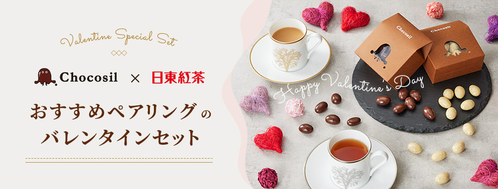 Chocosil×日東紅茶 おすすめペアリングのバレンタインセット